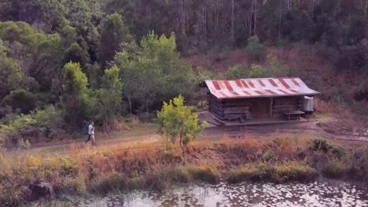 An old shed overlooks one of the many sources of water.