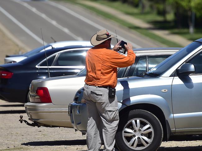 Vehicles have been seen parking illegally at the new Mount Louisa walking trails. PICTURE: MATT TAYLOR.