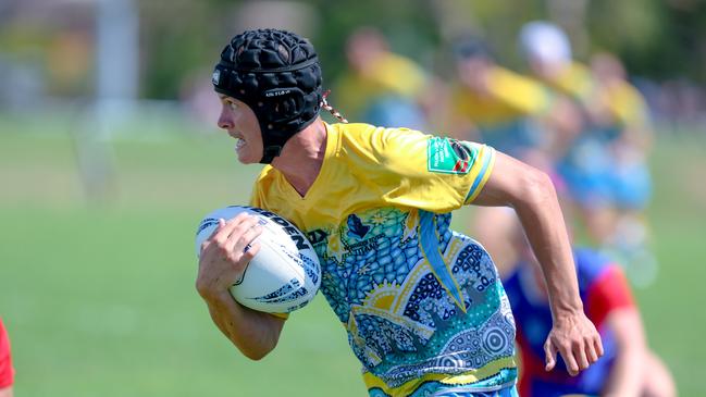 Ryan Holland in action for the Northern Rivers Titans against the Newcastle-Maitland Region Knights during round one of the Andrew Johns Cup. Picture: DC Sports Photography.