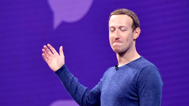 Mark Zuckerberg announces the Facebook dating service. (Pic: Josh Edelson/AFP)