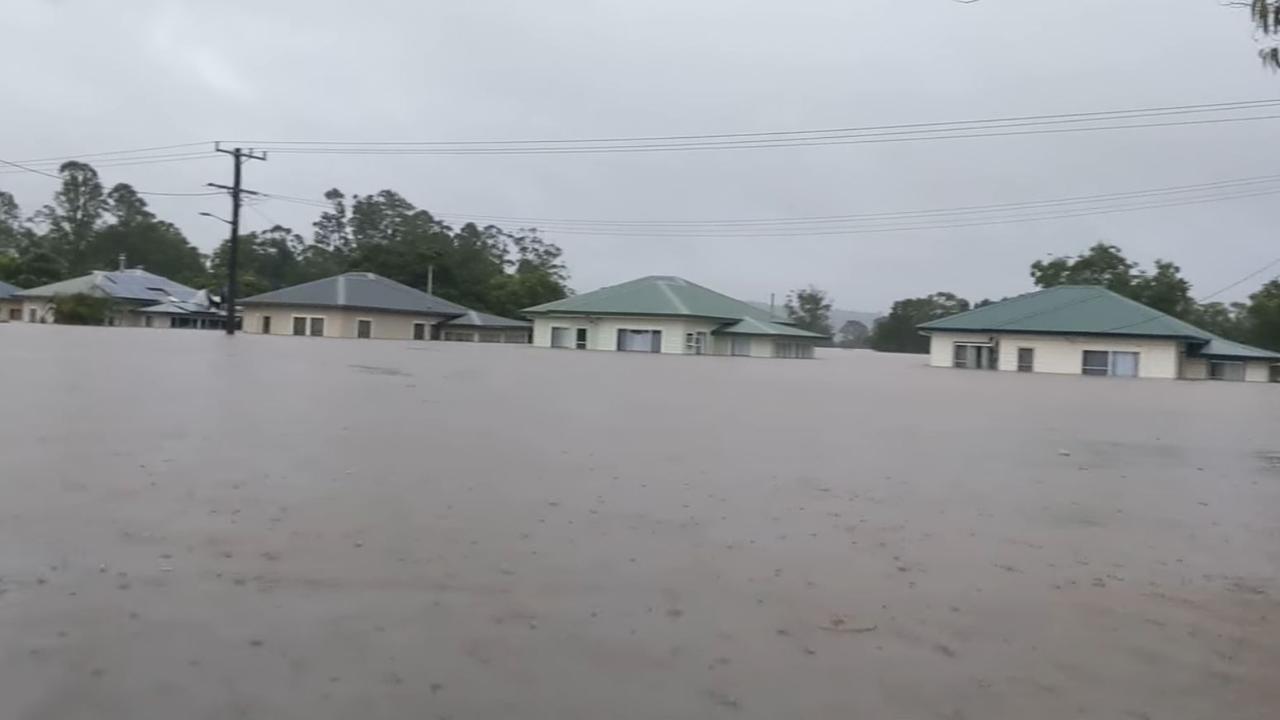 The scene in South Lismore on Monday morning. Picture; James Downey