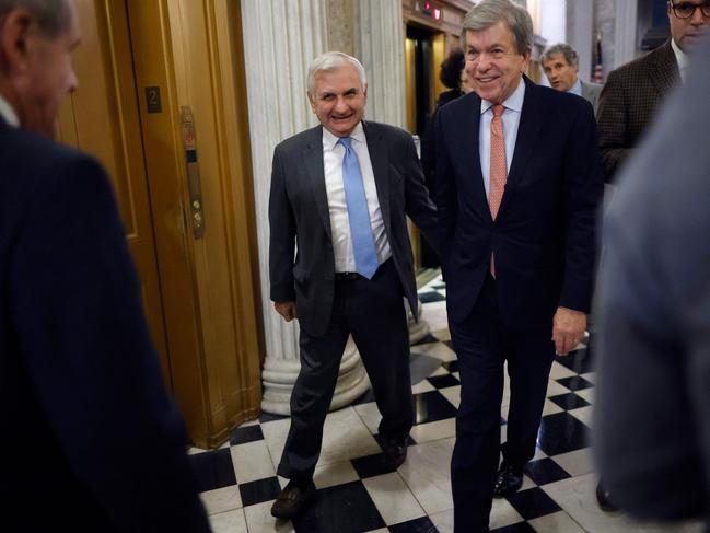 Senator Jack Reed (left) is the chair of the powerful Senate Armed Services Committee. Picture: Chip Somodevilla (AFP)