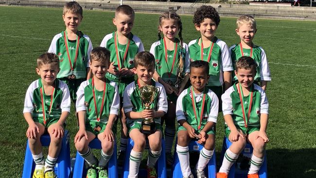 The champion Coogee Randwick Wombats under-6 team.