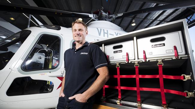 Helimods managing director Will Shrapnel at Caloundra airport. Picture: Lachie Millard