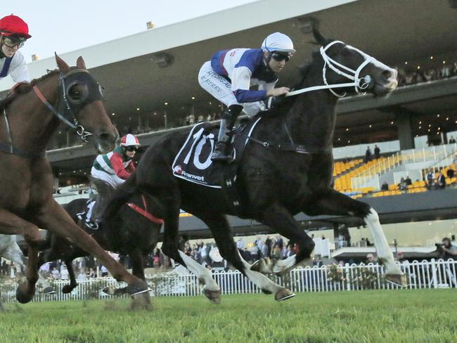 SYDNEY, AUSTRALIA - MAY 22: Tommy Berry on Mubariz wins race 9 the Ranvet Handicap during Sydney Racing at Rosehill Gardens on May 22, 2021 in Sydney, Australia. (Photo by Mark Evans/Getty Images)