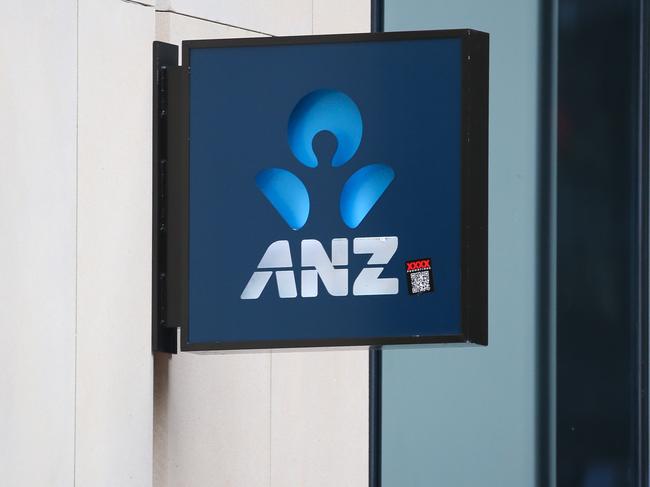 SYDNEY, AUSTRALIA - Newswire Photos - MAY 15:  A general view of ANZ Bank signage in the Sydney CBD as the Federal Budget is handed down with measures to address inflation and provide relief to households. Picture: NCA Newswire / Gaye Gerard