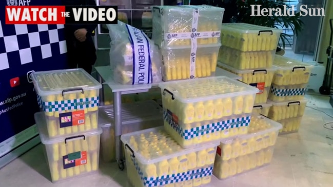 Largest seizure of liquid meth in Victorian history