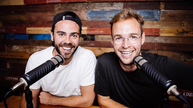 The Daily Talk Show hosts Tommy Jackett and Josh Janssen. Picture: Supplied