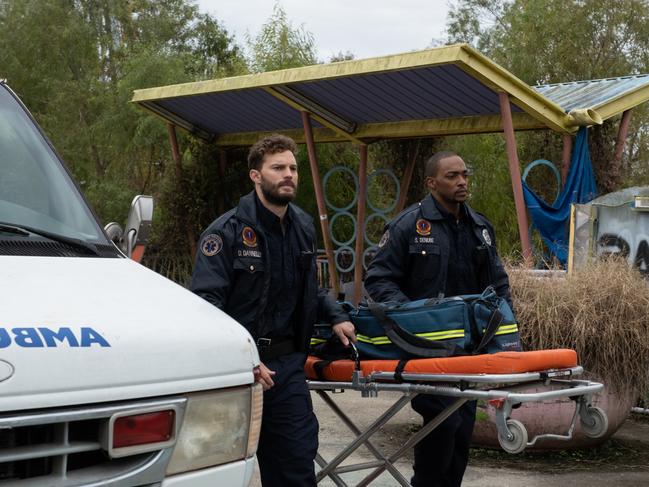 Anthony Mackie plays a paramedic in Synchronic.