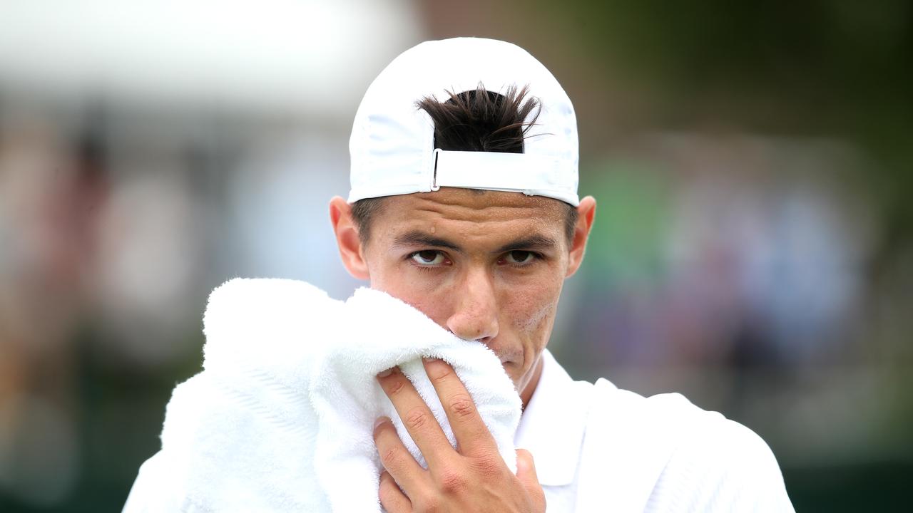Australian Alexei Popyrin is out to ‘cause damage’ in the Wimbledon main draw. (Photo by Alex Pantling/Getty Images)