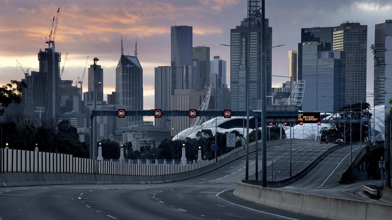 Melbourne and Sydney’s CBD make up a significant chunk of Australia’s economic activity. Picture: David Geraghty/NCA NewsWire