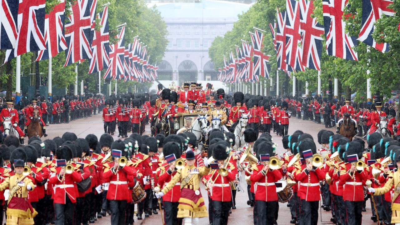 The Royal carriage on the Mall during Trooping the Colour at Buckingham Palace on June 15, 2024 in London, England. Picture: Chris Jackson/Getty Images