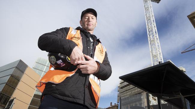 CFMMEU organiser Richard Hassett. Picture: RICHARD JUPE