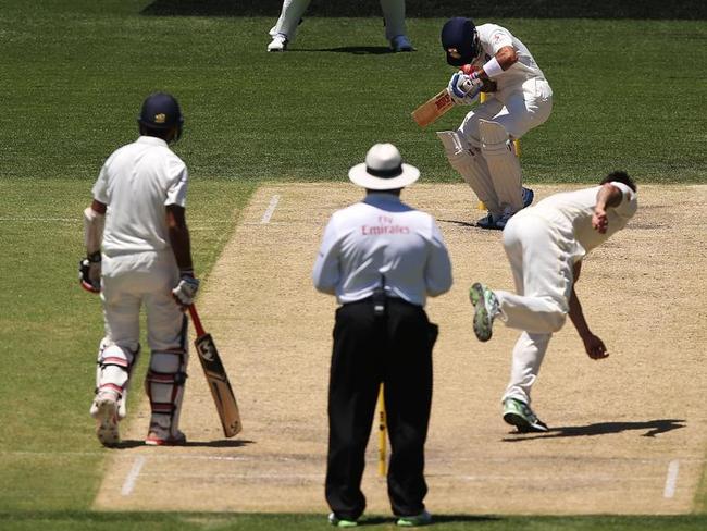 Johnson’s searing pace struck terror in to the hearts of the very best batsmen.