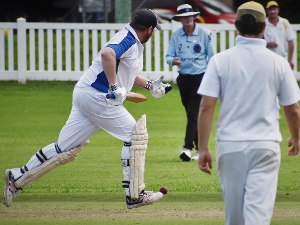 Ulmarra Hotel Tucabia Copmanhurst's Bob McKenzie takes off for a quick single in the CRCA GDSC Premier League preliminary final against GDSC Easts-Westlawn Crown Hotel at Ellem Oval on Saturday, 20th March, 2021.