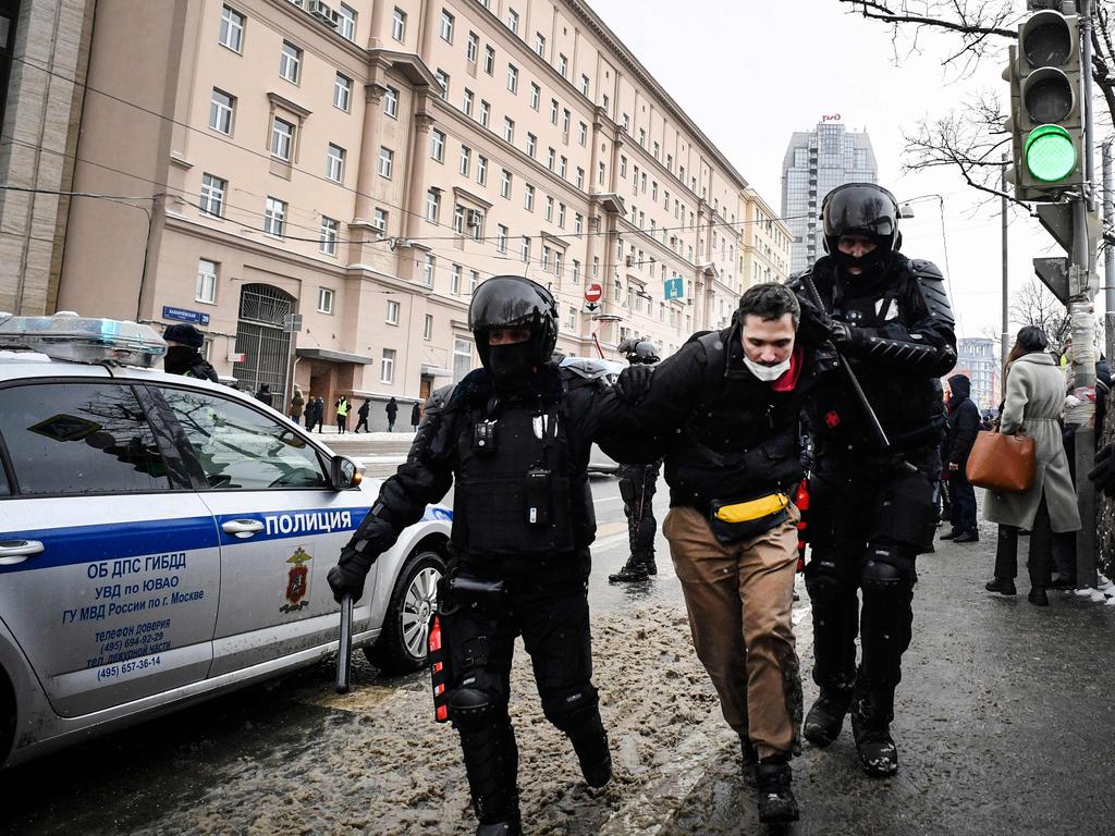 Russia has been hit by weeks of pro-democracy protests. Picture: Alexander Nemenov / AFP