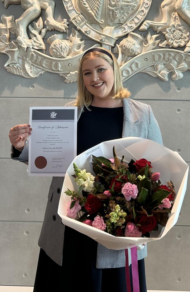 Jamilla Snape works at Brooke Winter Solicitors as a junior solicitor. Picture: Contributed