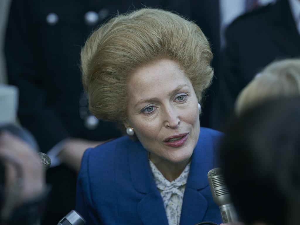 Gillian Anderson as Margaret Thatcher in The Crown