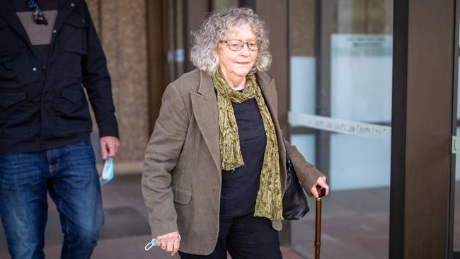 Roslyn McLoughlin leaves the Supreme Court in Sydney. Picture: NCA NewsWire / Christian Gilles