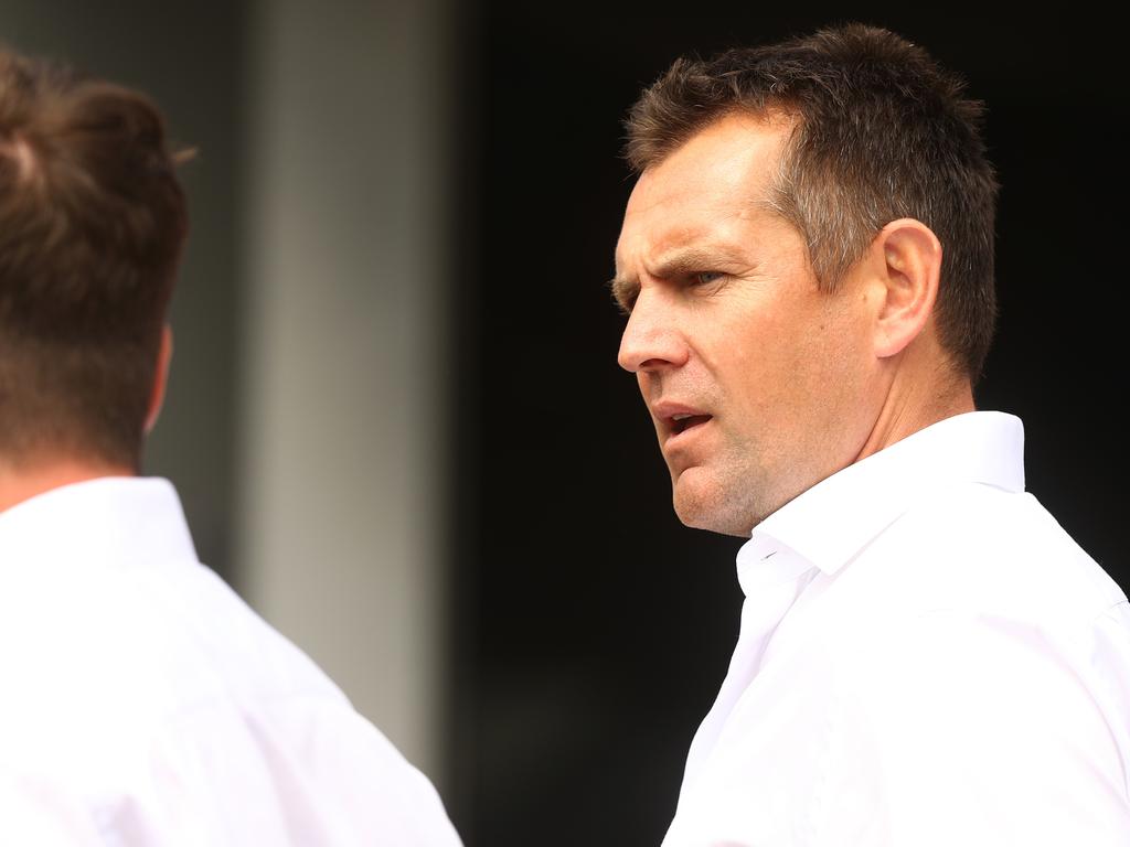 Luke Hodge after the memorial. Picture: Alison Wynd