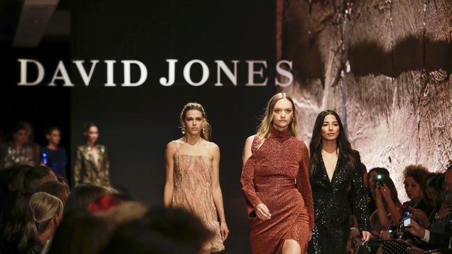 David Jones’s operating profit for 2019 almost halved from $64m to $37m while sales slipped 0.8pc to $2.19 billion. Picture: Getty Images