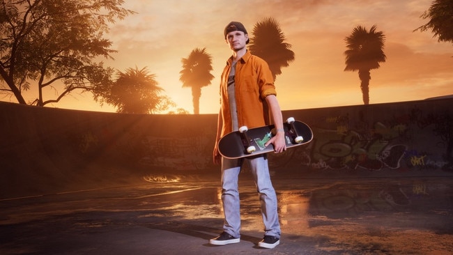 Melbourne skater Shane O'Neill in the remastered video game Tony Hawk Pro Skater