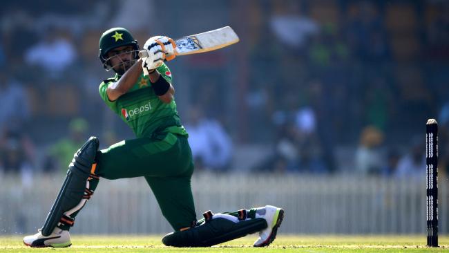 Babar Azam played a superb unbeaten knock for Pakistan. Picture: Dan Himbrechts