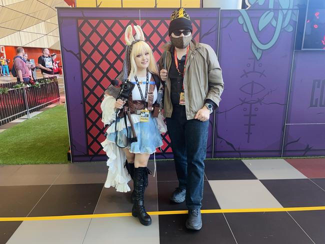 The PAX Aus Convention at the Melbourne Convention and Exhibition Centre (MCEC) on Saturday, October 12, 2024: Yenni (@empressyenni) and @spiritupgrades. Picture: Jack Colantuono