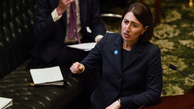 Premier Gladys Berejiklian at NSW Parliament House in Sydney. Picture: Kate Geraghty