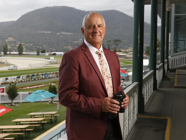 Tasmanian sporting identity Colin McNiff will call his 35th Hobart Cup at the 2025 race.  Picture: Nikki Davis-Jones