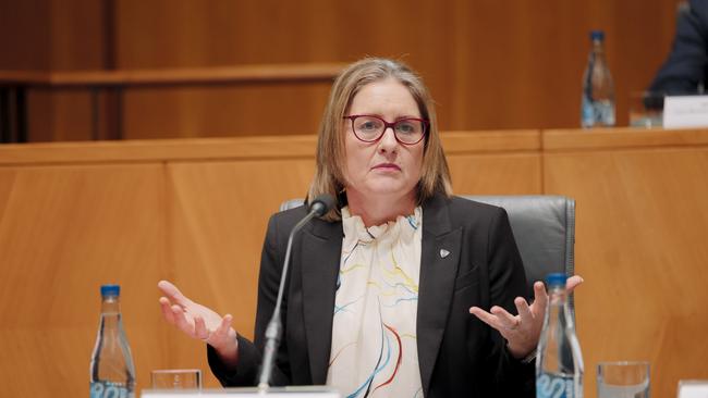 Jacinta Allan MP at the National Cabinet meeting in the Committee Room at Parliament House in Canberra. Picture: NewsWire / David Beach