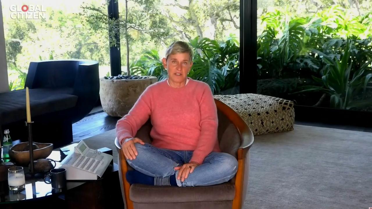 Ellen DeGeneres has been hosting her show from home.