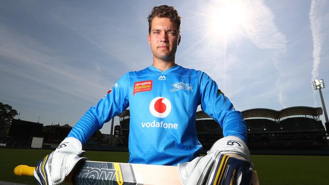 17.12.2019.Strikers player Alex Carey at Adelaide Oval. PIC TAIT SCHMAAL.