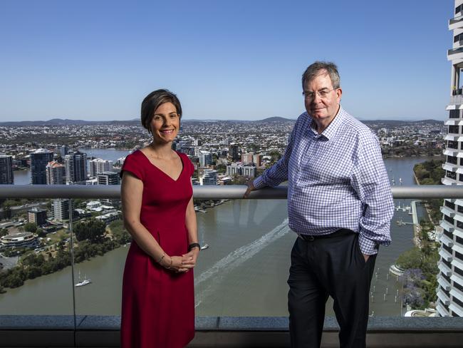 QBM - First Mac started 40 years ago by Kim Cannon as a small agricultural financer. Now a $13bn company and his daughter Marie is a big part of it. Kim with his daughter Marie Mortimer. Pic Mark Cranitch.