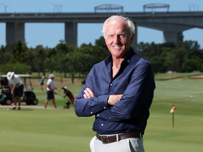 Greg Norman has joined the Brisbane Organising Committee for the Olympic Games, Royal Queensland Golf Club, Eagle Farm. Picture: Liam Kidston