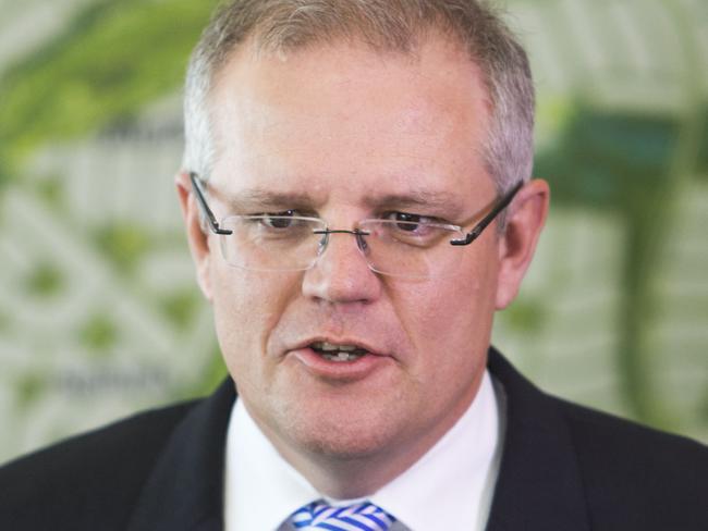 Thumbs up: Treasurer Scott Morrison