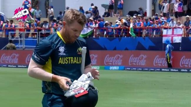 Warner falls cheaply in last match for Australia?