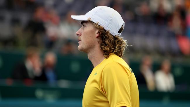 Max Purcell is on the verge of making the Australian Open singles draw. Picture: Getty