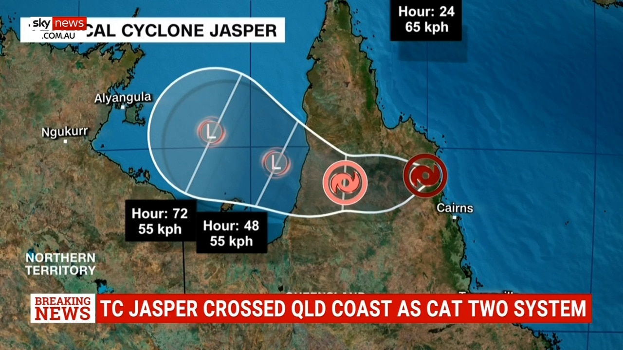 Cyclone Jasper Makes Landfall Packing 140kmh Winds Knocking Out