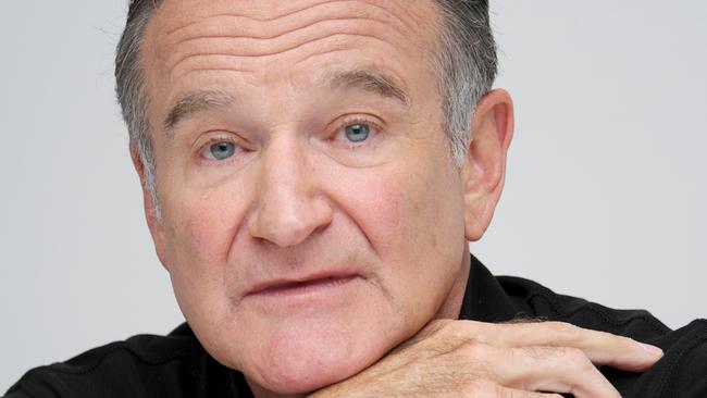 Robin Williams at a press conference for TV show ‘The Crazy Ones’ less than a year before his death.