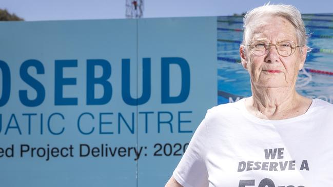 Betty Preston says the public has the right to choose a name for the pool she fought so hard for. Picture: Daniel Pockett