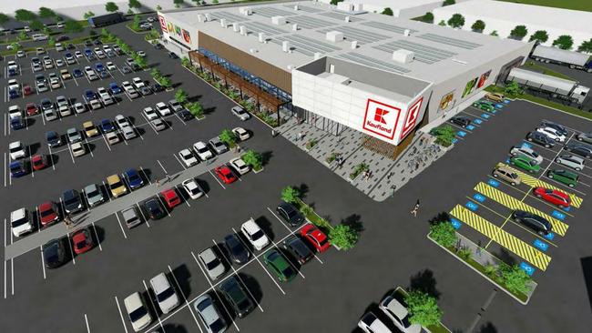 Artist's impression of how the Kaufland stores were going to look like.