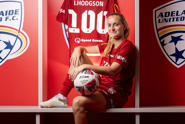 Hodgson's 100th match will be during the A-League women’s finals. Picture: Kelly Barnes