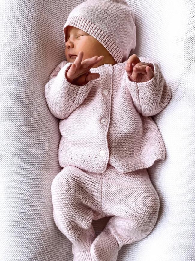 Baby Imogen is already seven weeks old. Picture: Instagram