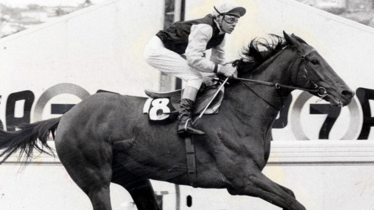 27 Oct 1979 Dulcify winning the WS COX  Plate at Moonee Valley Races - sport horseracing action