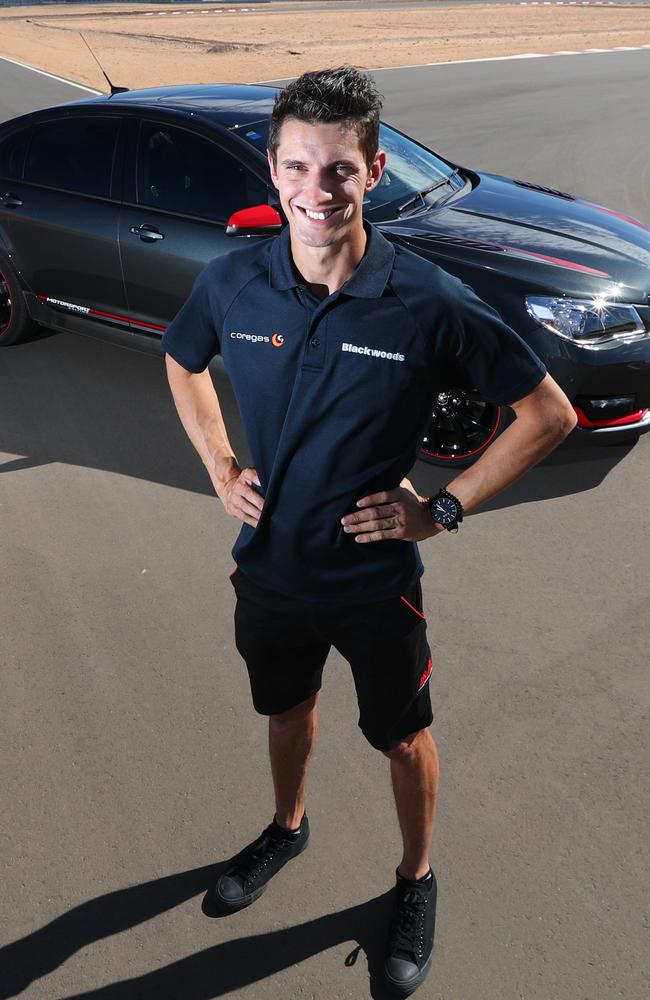 Supercars driver Nick Percat at The Bend, Tailem Bend. Picture: Tait Schmaal