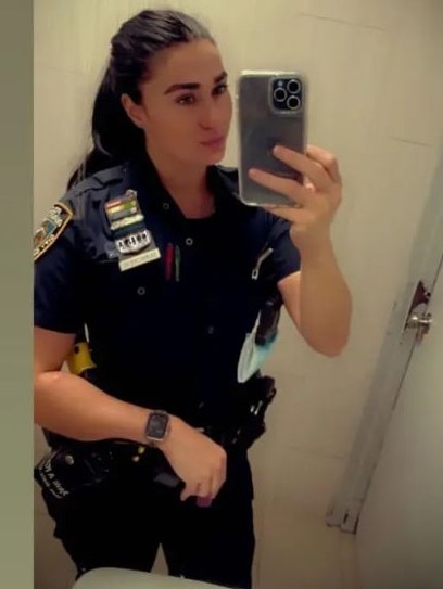 The former police officer posted photos online of herself in uniform. Picture: Instagram / @alisa__619