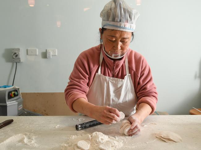 Zhenghua Wang makes a mean dumpling. Picture: Penny Stephens