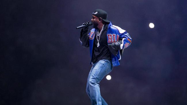 Kendrick Lamar performs onstage during Apple Music Super Bowl LIX Halftime Show at Caesars Superdome on February 09, 2025 in New Orleans, Louisiana. Picture: Jamie Squire/Getty Images