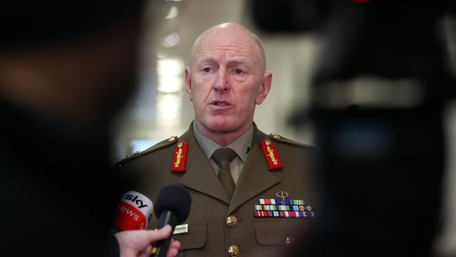 Coordinator General of Australia's Covid-19 Taskforce Lieutenant-General John Frewen . Picture: NCA NewsWire / Gary Ramage